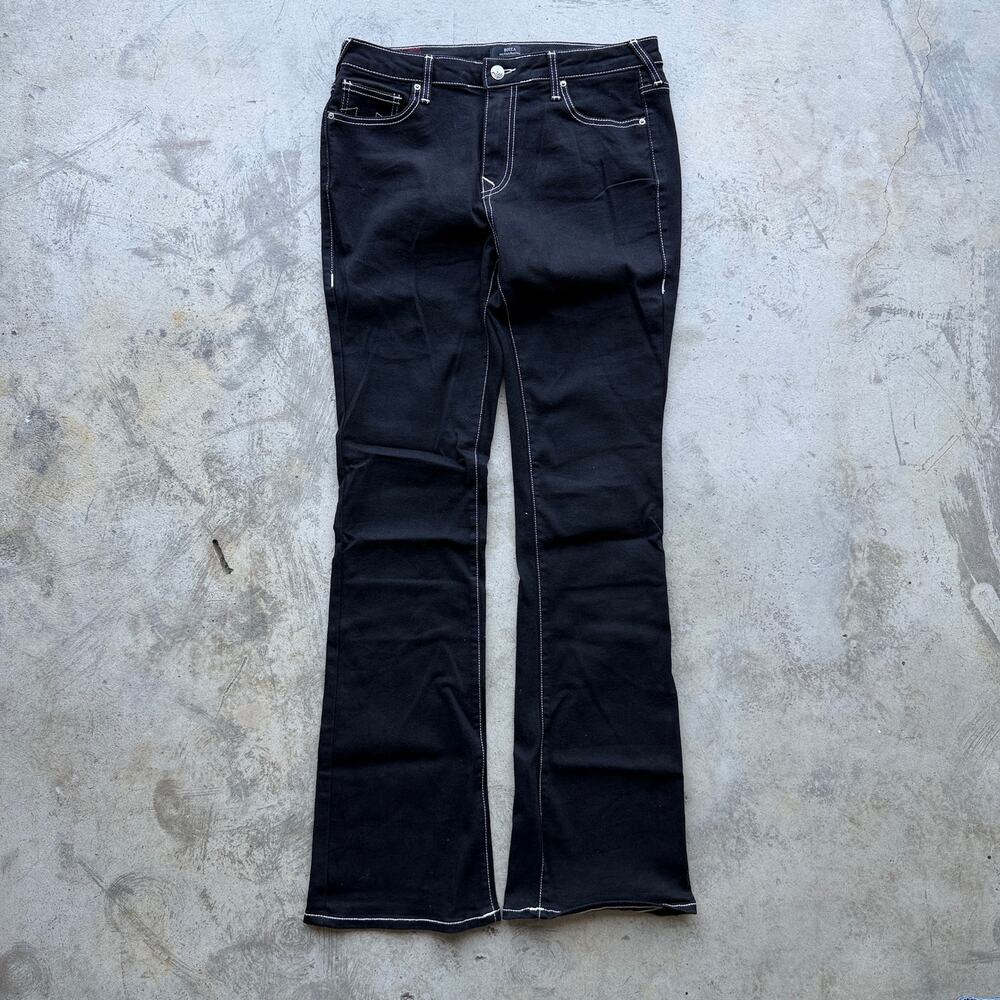 Vintage Y2K True Religion Becca Bootcut Flare Jeans Black 30 - Picture 3 of 7